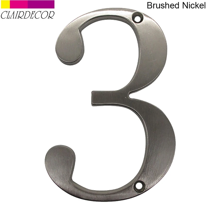 Metal Number Door Address Number Zinc Alloy Screw Mounted Ou
