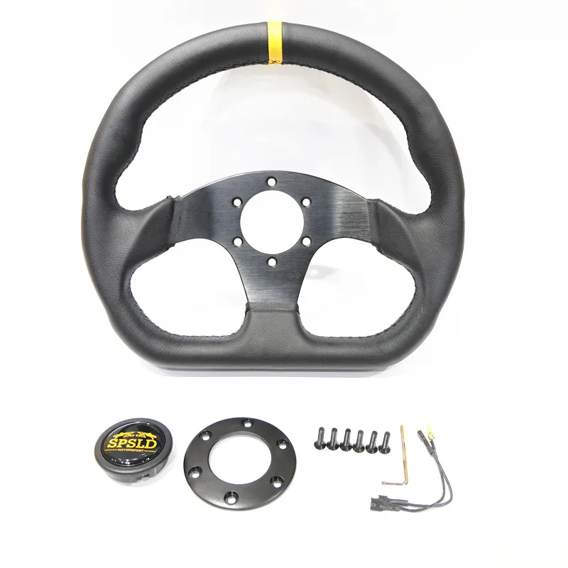 Модифицированное гоночное плоское рулевое колесо SPSLD для дрифта 13 &quot320