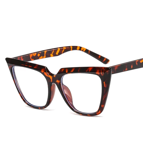 LEONLION Ретро оправа для очков кошачий глаз плоские зеркальные женские очки Брендовые дизайнерские с защитой от синего света плоские зеркальные очки для женщин