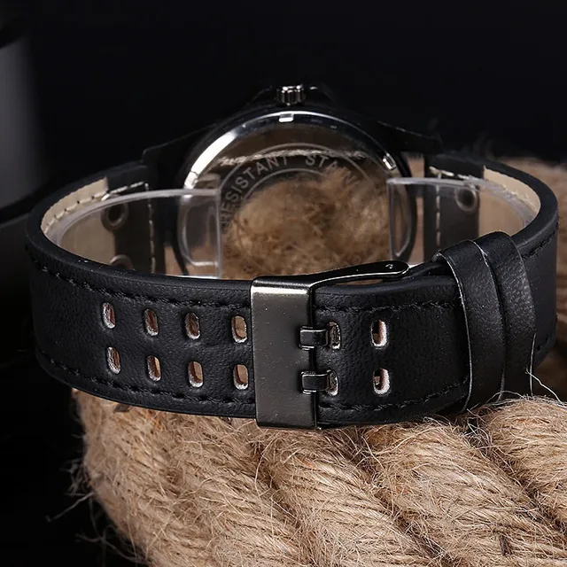 Number Dial Quartz Wristwatch Fashion Men Watches 5