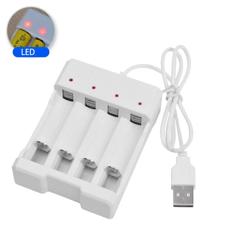 Зарядное устройство USB на выходе для батарей AA/AAA универсальный перезаряжаемый