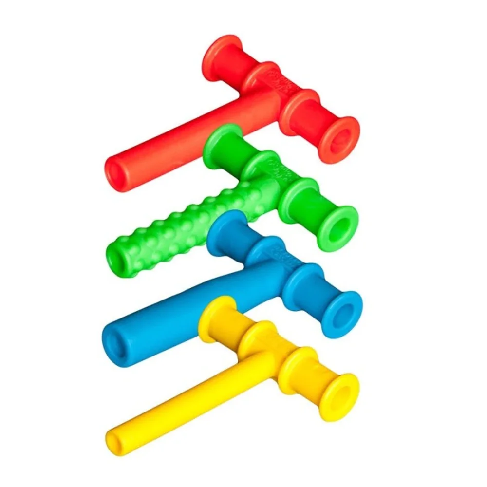 

4PCS Chewing Tube Chewy Teether Baby Oral Motor Chew Tools Tuxtured Autism Sensory Therapy Toys Speech Therapy Tool