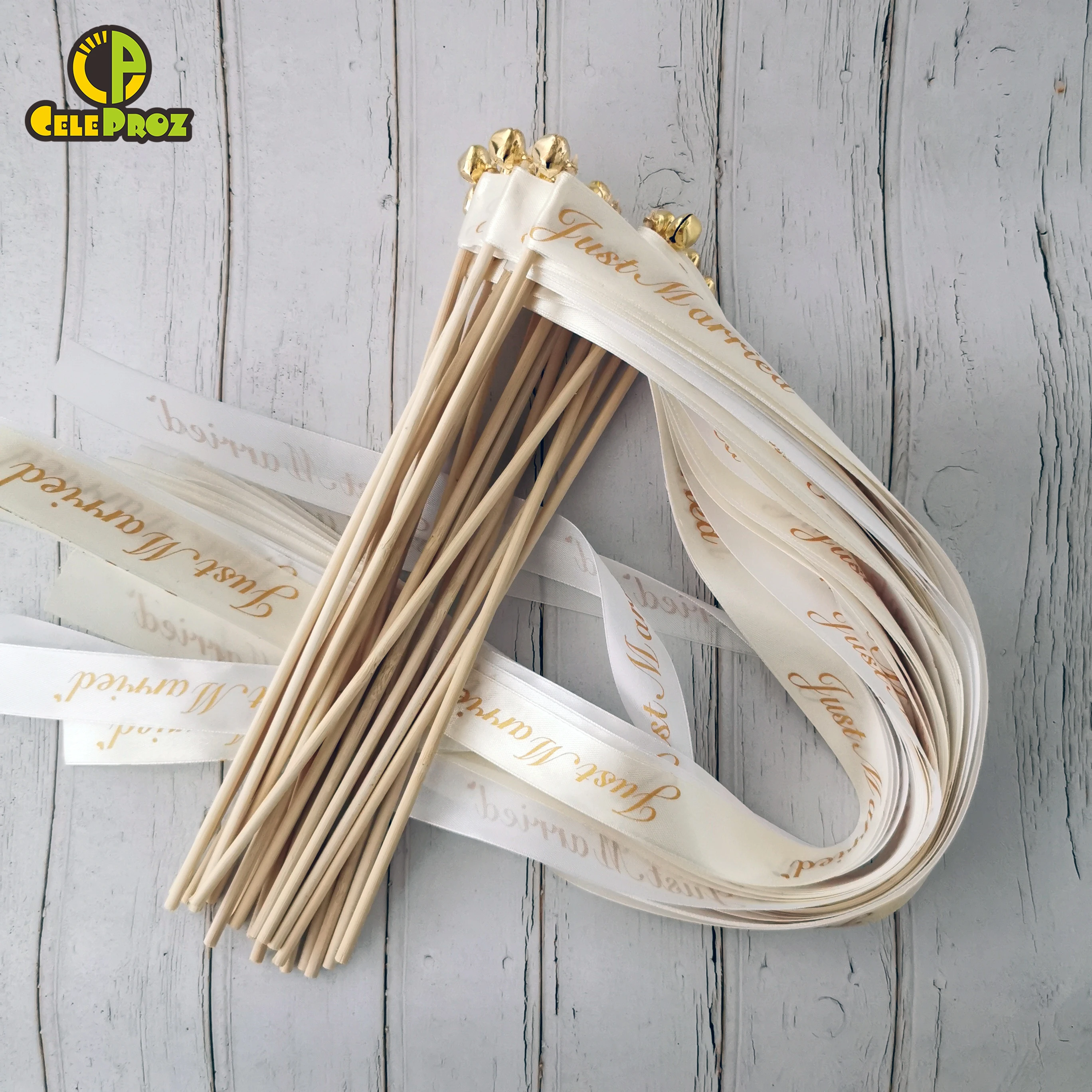 50 шт цвета слоновой кости белые свадебные ленты палочки только что замужние