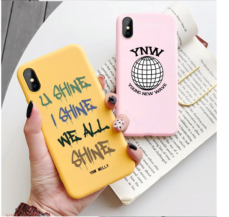 Ynw melly конфетный Цвет ТПУ чехол для мобильного телефона iphone 12 бетонный 12X7 XS XR XSMAX 11