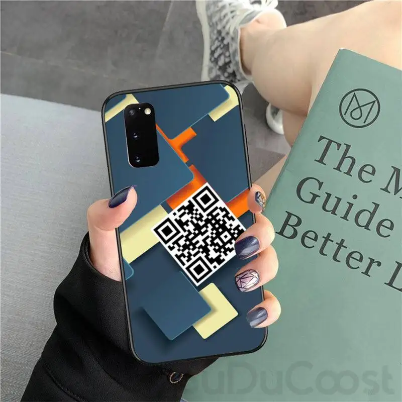 

Website QR Code Pornhub Xvideos Scan Phone Case For Samsung Galaxy S9 S10 S10E S6 S7 S8 S9 S9Plus S5 S20
