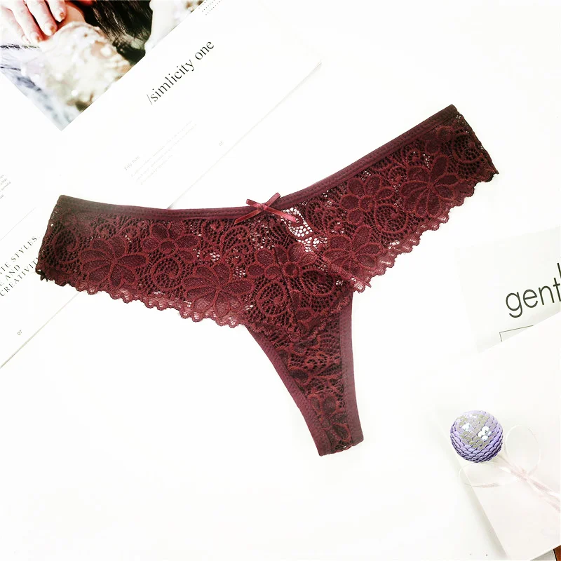 5 шт. сексуальные стринги женское нижнее белье бесшовные кружевные трусики