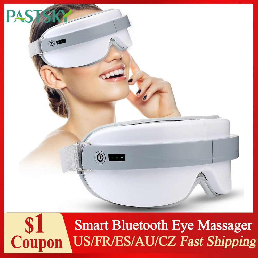 

Eye Massager Smart Bluetooth Music Foldable Glasse 42℃ Heating Massage Vibration Hot Compress Eye Care Instrument Eye Relaxation