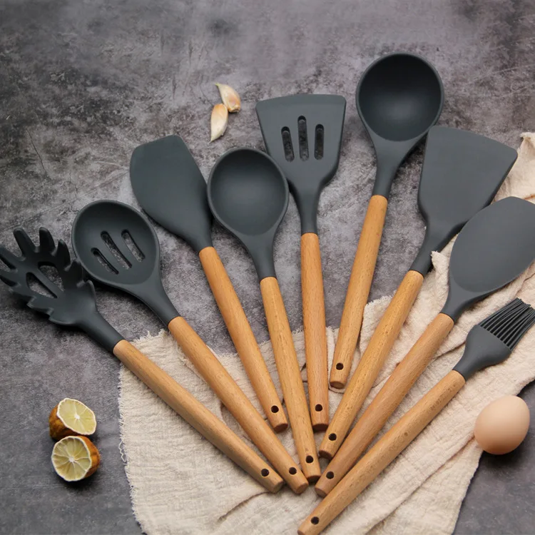 9 шт. в партии антипригарная кухонная утварь шпатель набор посуда инструменты для