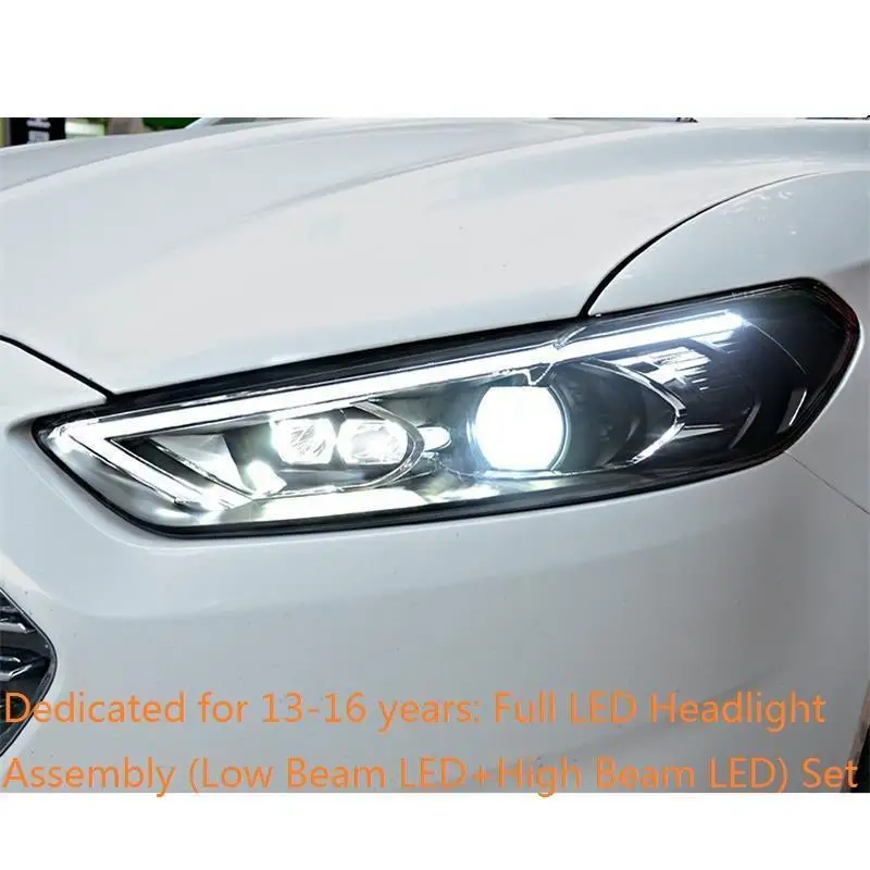 MODEL K Drl Luces Para Auto Assessoires светодиодные боковые поворотники Automovil фары Задние Автомобильные фары в сборе 13 14 15 16 для Ford Mondeo - Цвет: MODEL K