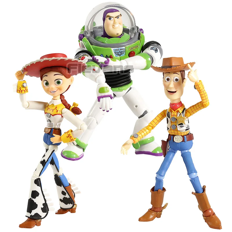 

Toy Story SCI-FI Revoltech Jessie / Woody / Buzz Lightyear PVC Action Figure Collectible Model Toy