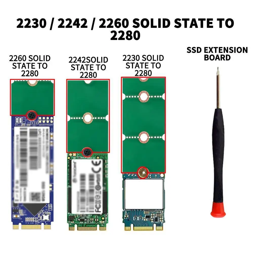 

New M.2 NGFF SSD Adapter Converter Raiser Riser Card Expansion Board Support 2230 2242 2260 2280 State Drive Adapter