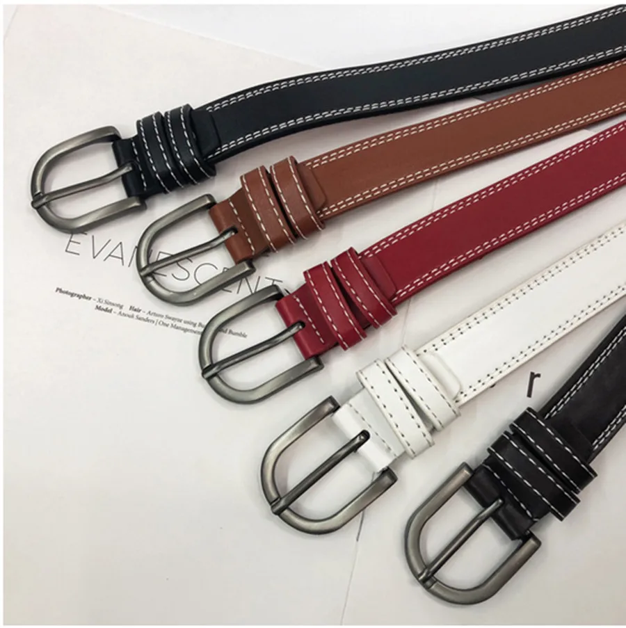 2019 Взрывные модели женский ремень Повседневный дикий простой пояс сплошной цвет
