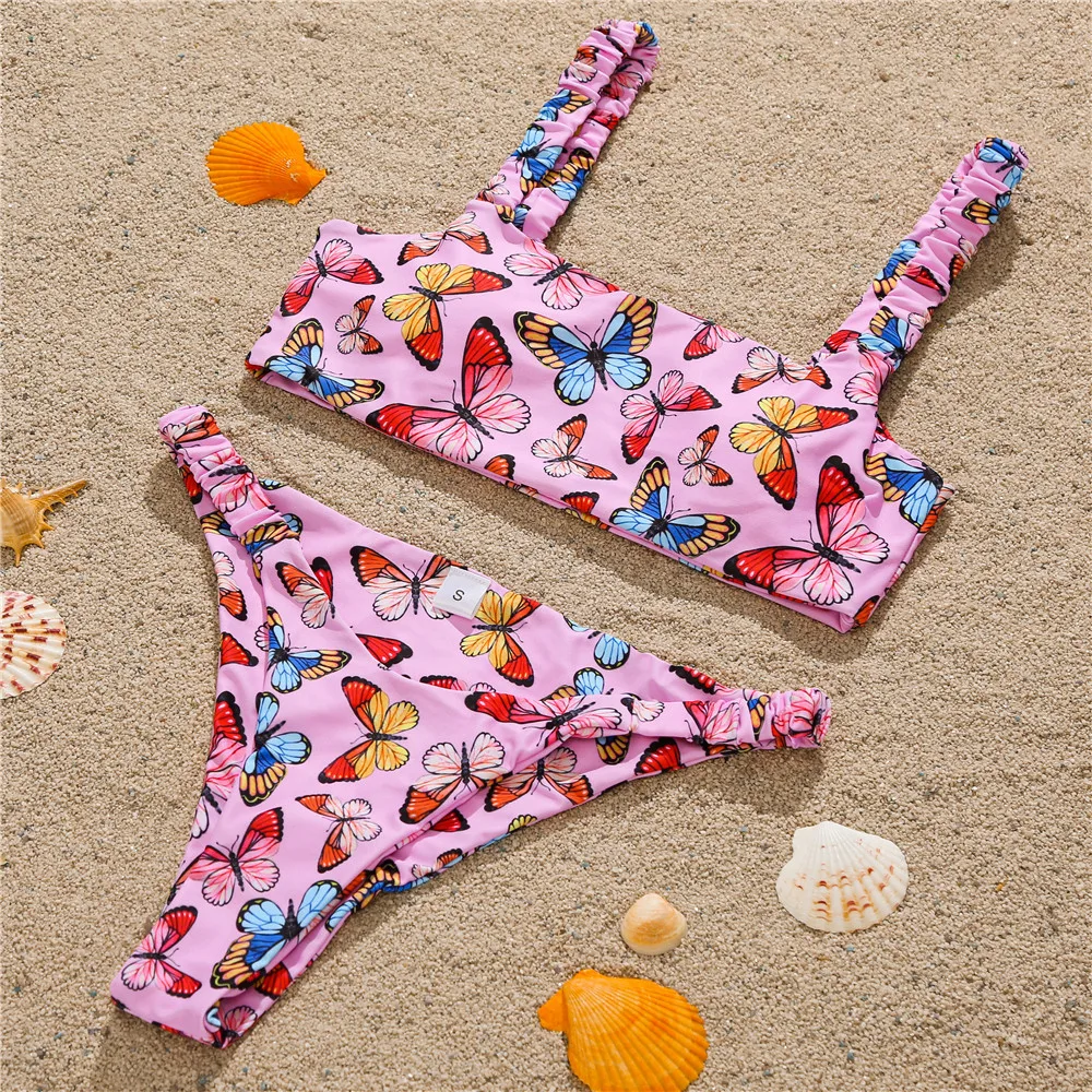 

and the United States cross-border new sexy butterfly printing amazon speed buy off hot style swimsuit bikini swimsuit