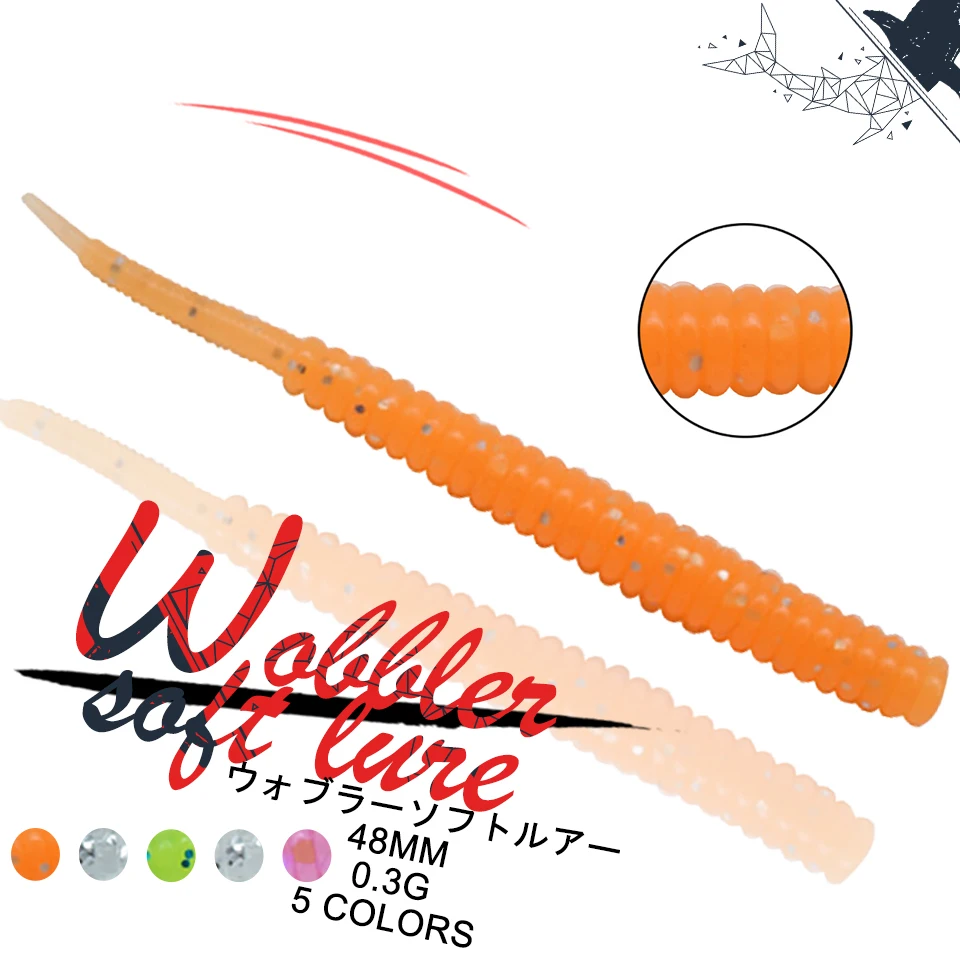 

Приманка рыболовная, силиконовая, 20 шт./лот