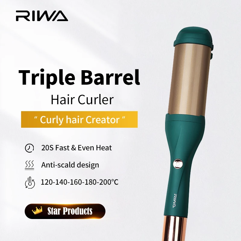 

2 In 1 Professional Hair Curling Iron Ceramic Hair Waver Curler Styling Tools Straighten Curls Roll Smart Power Off