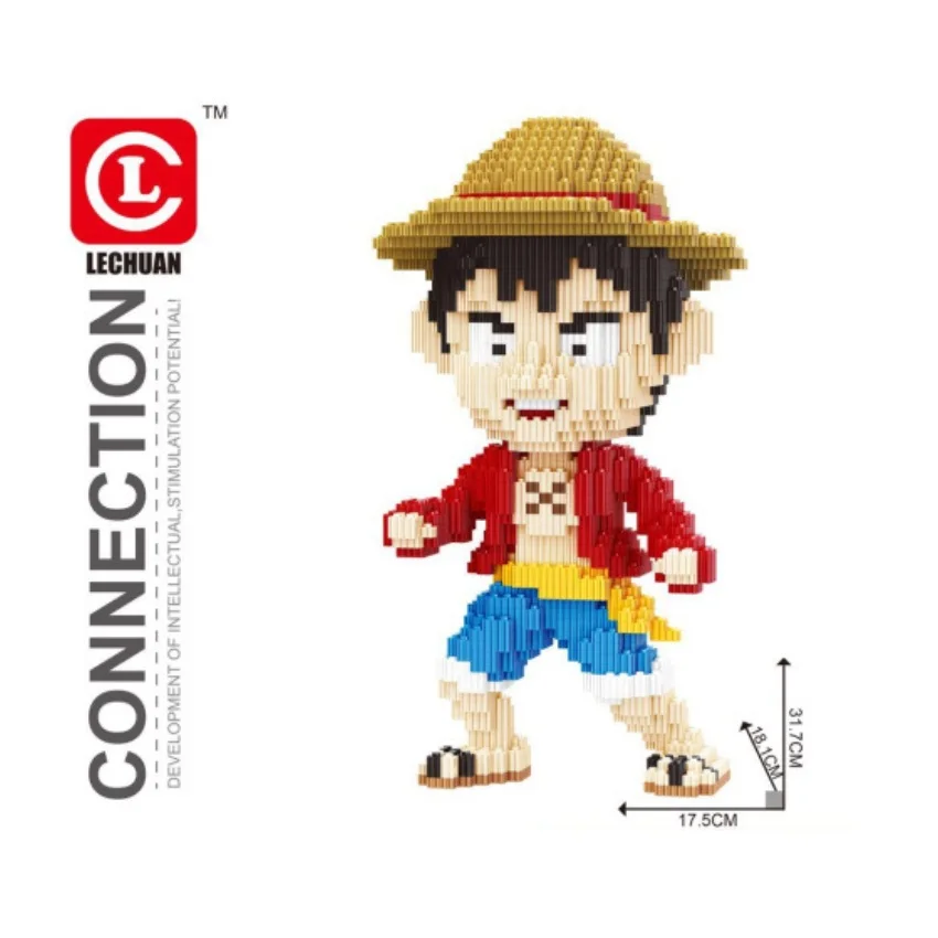 

Connection Blocks One Piece Luffy Auction Figure Anime blocks Cartoon Building Toys Children Juguetes Model TOY Kids Gifts 66009
