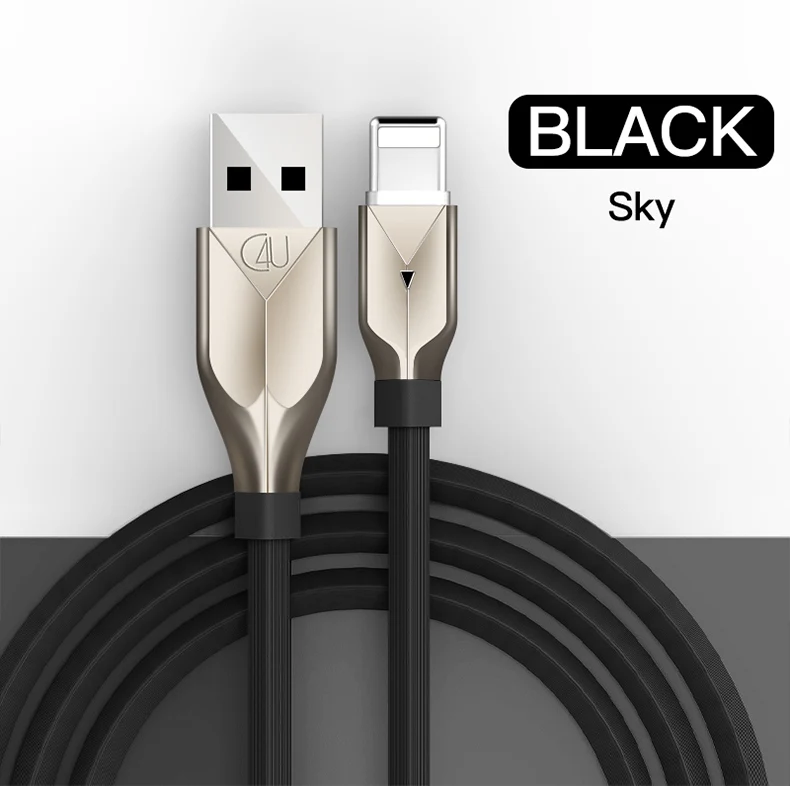 VLAMPO USB кабель для Apple iPhone X XS MAX XR 8 7 6 plus 2.5A кабель для быстрой зарядки мобильного телефона шнур для зарядки 1 м