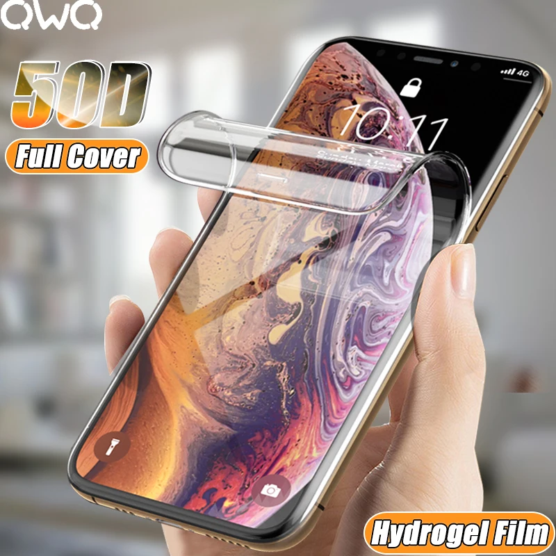 

Full Cover Hydrogel Film For iPhone 11 12 Pro XS Max mini Screen Protector For iPhone SE 2020 XR X 7 6 6s 8 Plus Film Not Glass