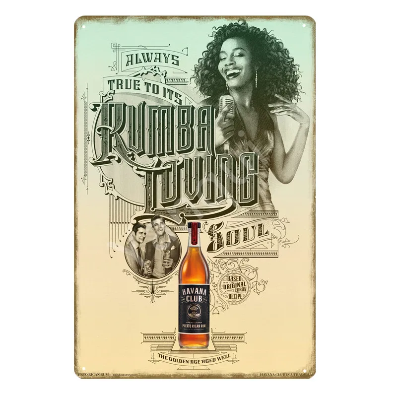 Гавана клуб табличка Италия пиво мартини винтажные металлические тарелки кафе