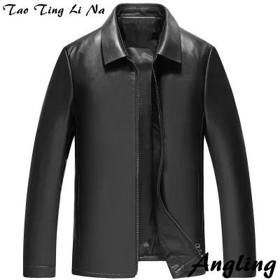 

Tao Ting Li Na мужская куртка из натуральной овечьей кожи с воротником H86