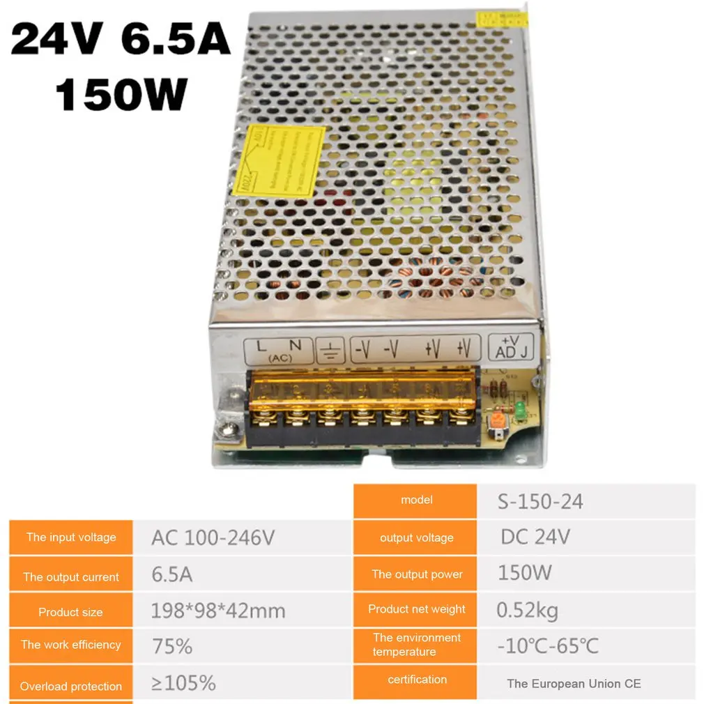 Переключение Питание DC24V 1A 2A 2.5A 3A 4.5A 5A 6.5A 8.3A 10A 12.5A 15A 16.5A AC 220V постоянного тока до DC24V AC-DC 24V 24V Светодиодные ленты
