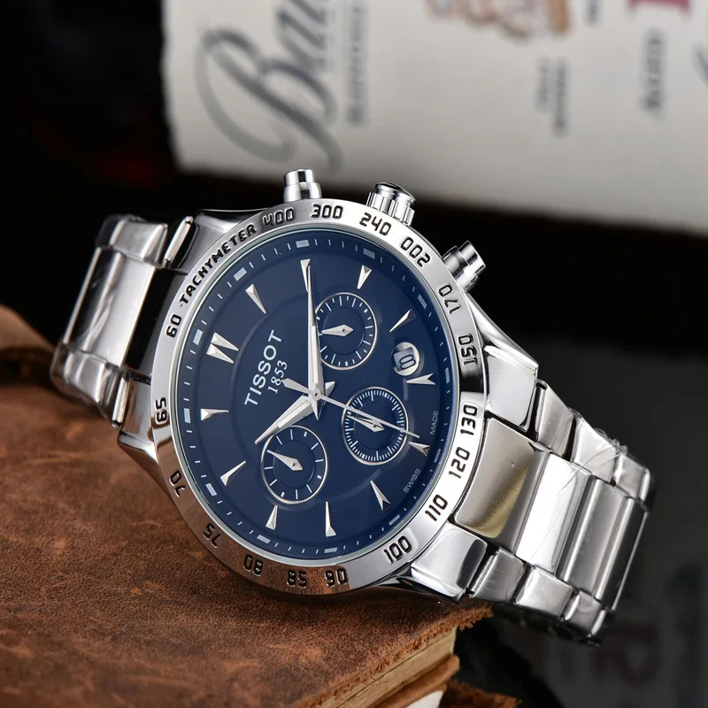 

Tissot- Luxury Brand quartz women Watches Quartz Watch Stainless Steel Strap wristwatch classic business dress men watch 497