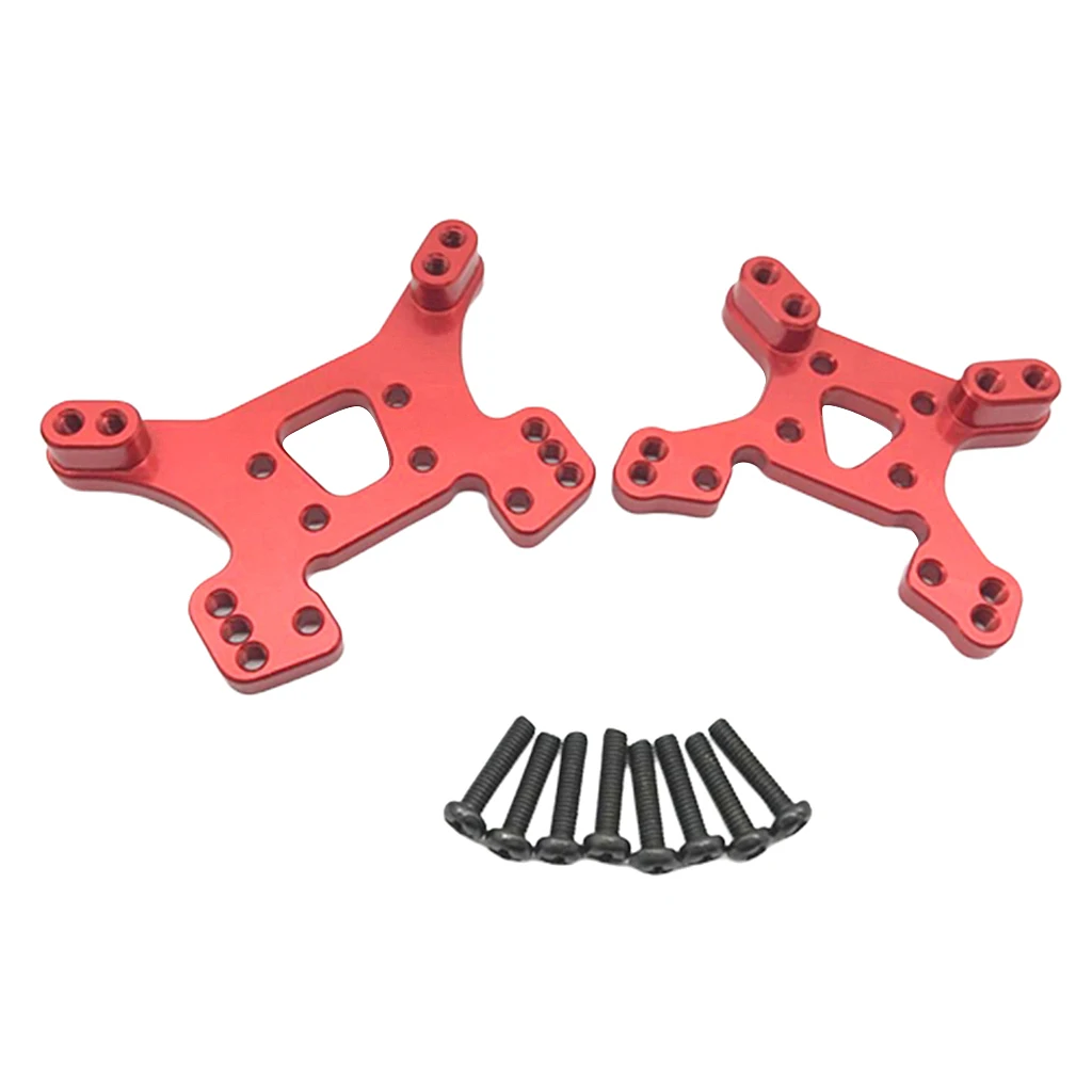 

MagiDeal 1 пара передний, задний амортизатор башня крепление для Wltoys масштаб 144001 1/14 RC автомобиль