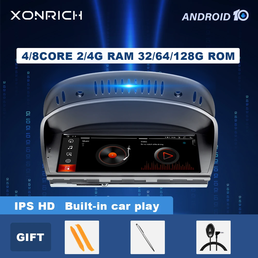 6GB 128GB Android10 Car Radio For BMW Series 5/3 E60 E61 E62 E63 E90 E91 CIC CCC Multimedia PlayerGPS Navigation Head UnitStereo