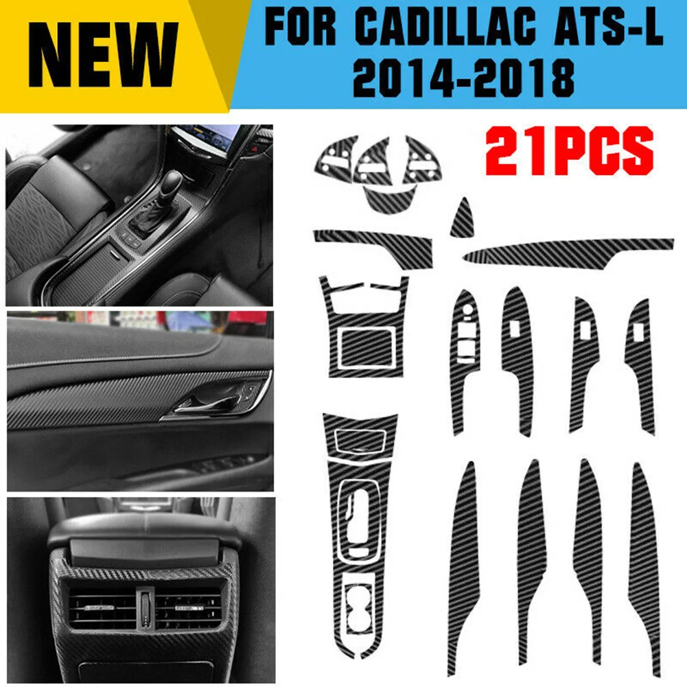 21 шт 3D Глянцевая углеродное волокно текстурированная Виниловая наклейка для