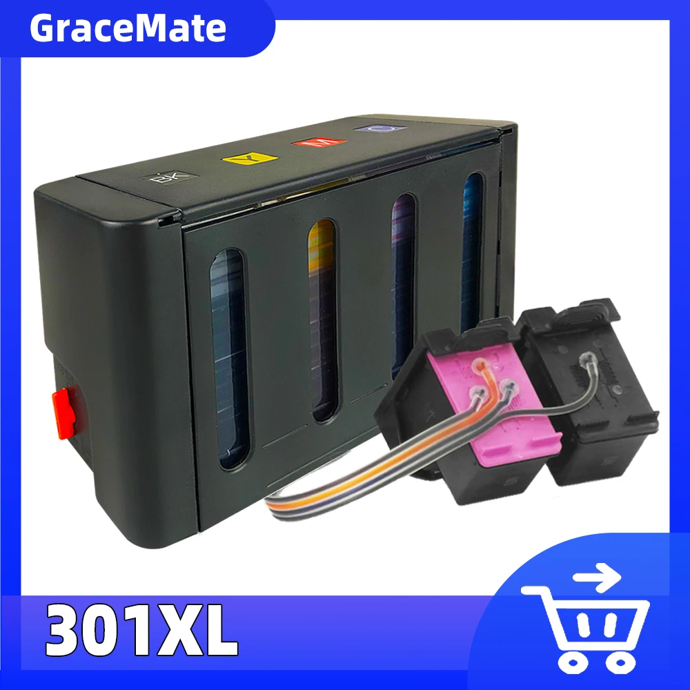 

301 совместимый с HP 1513 1514 1517 Deskjet 2050 2050a 2054a 2510 2511 2512 2514 2548 2549 CISS 301 Заправляемый картридж с чернилами