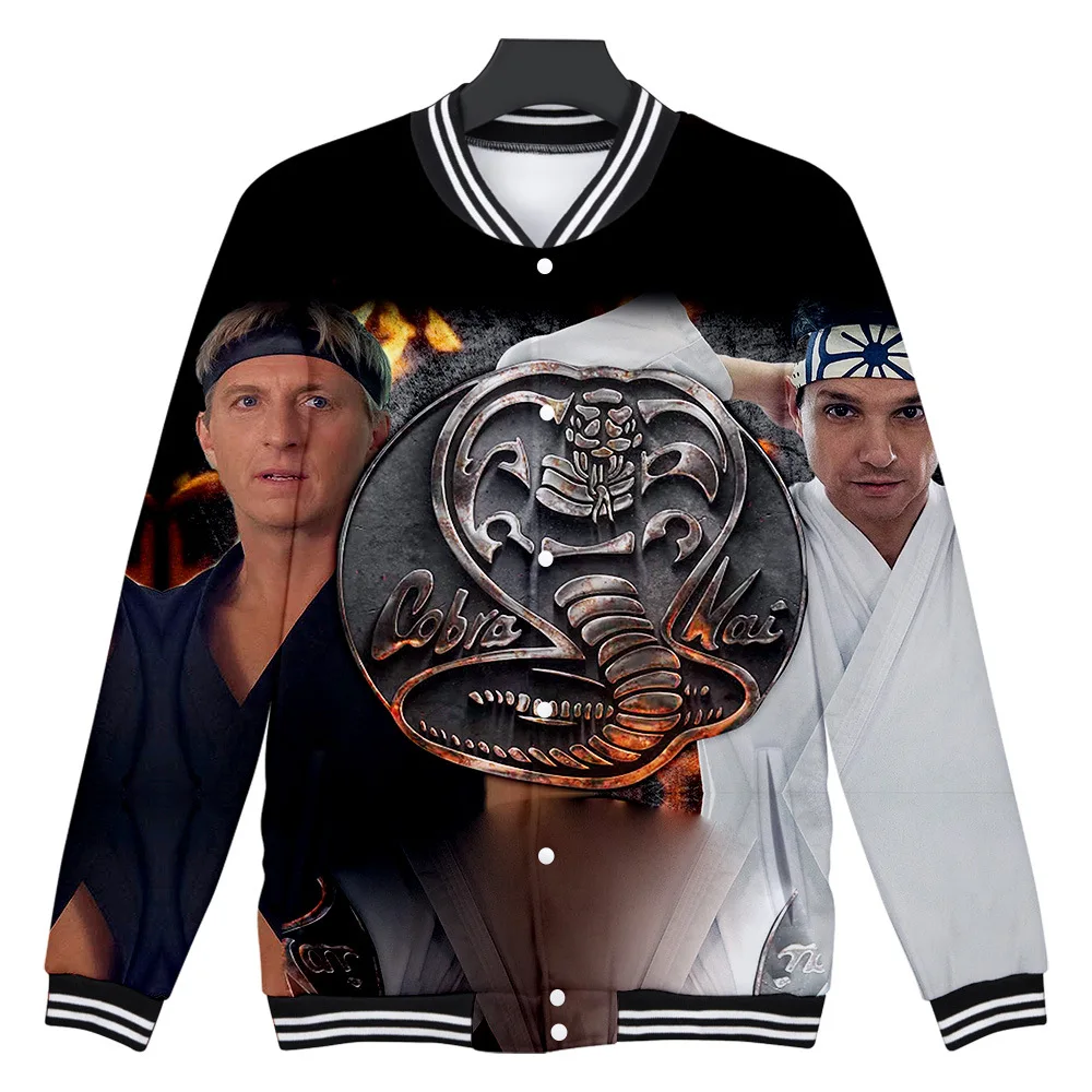 Детская бейсбольная куртка The Karate с 3D принтом кобры Кай мужские толстовки