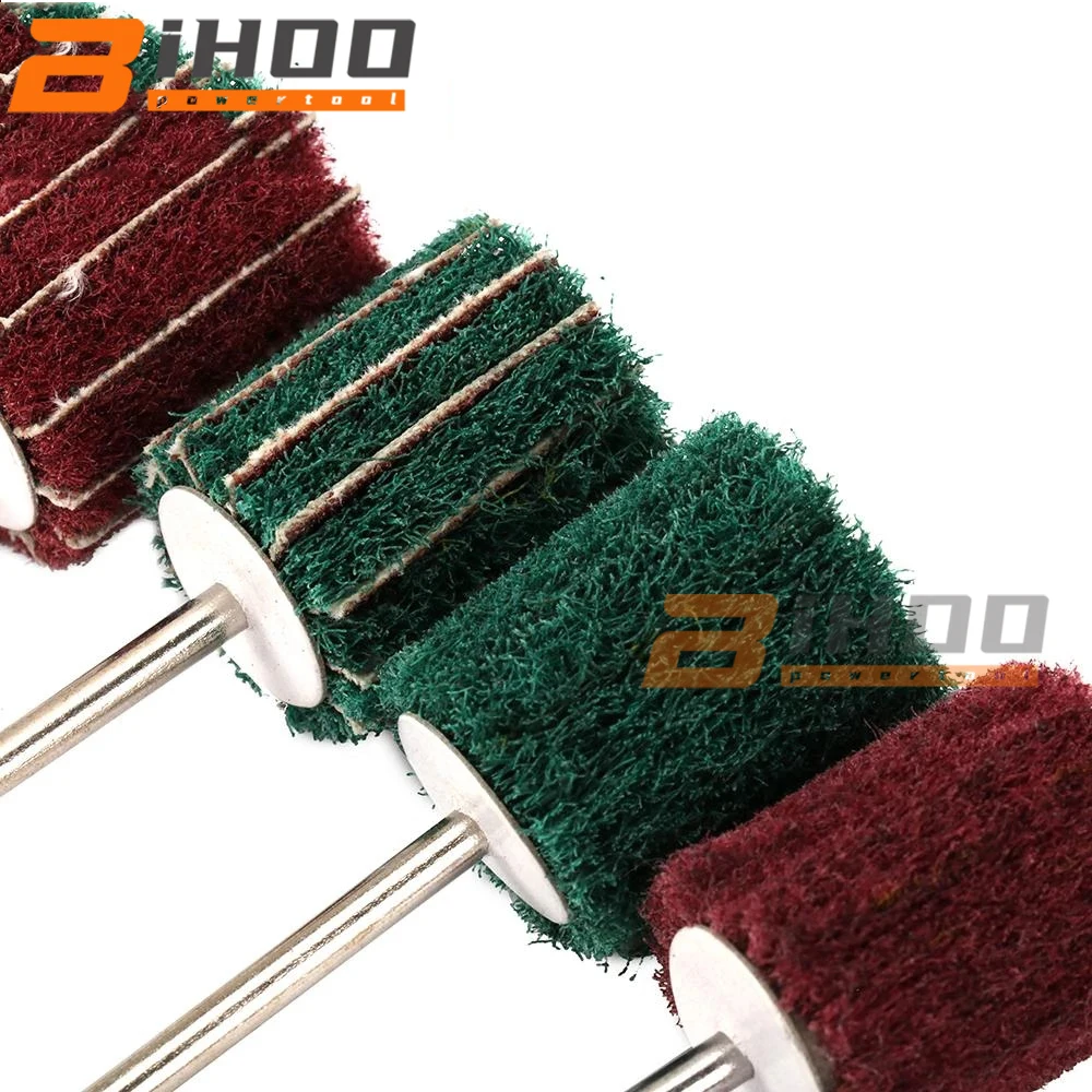 4 шт. 20 мм несетчатых волокнистых шлифовальных кругов с полированием, шлифовкой и наждачным порошком, насадка с шестигранным хвостовиком 3 мм для ротационных аксессуаров инструментов.