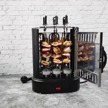 G40 Electric BBQ Kebab Grill Machine Automatic Rotating Barbecue Smokeless Oven Rotisserie Roast Domestic Lamb Skewers Heating