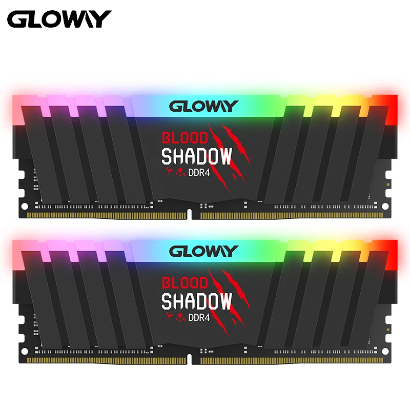 

Gloway DDR4 8GB RGB RAM New arrival Blood Shadow series DDR4 8gb*2 16gb 3000 3200mhz 3600RGB RAM for gaming desktop memoria ram