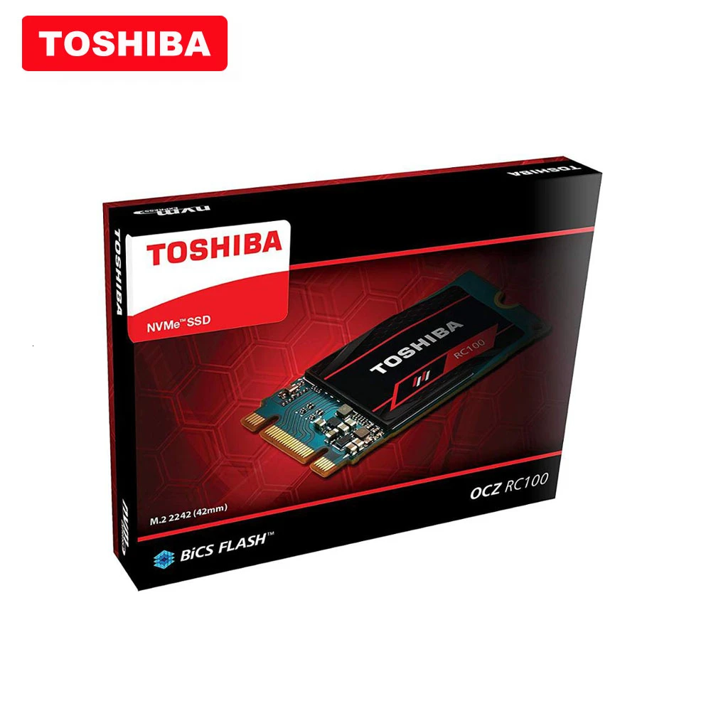 100% TOSHIBA 3D NAND RC100 SSD 120 ГБ 240 M.2 2242 NVMe PCIe Gen3x2 Внутренний твердотельный диск Жесткий для