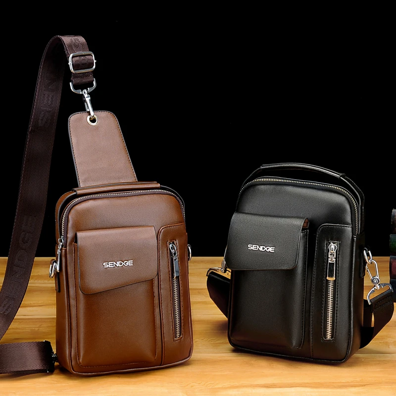 Винтажный деловой портфель мессенджер через плечо с защитой от кражи| |