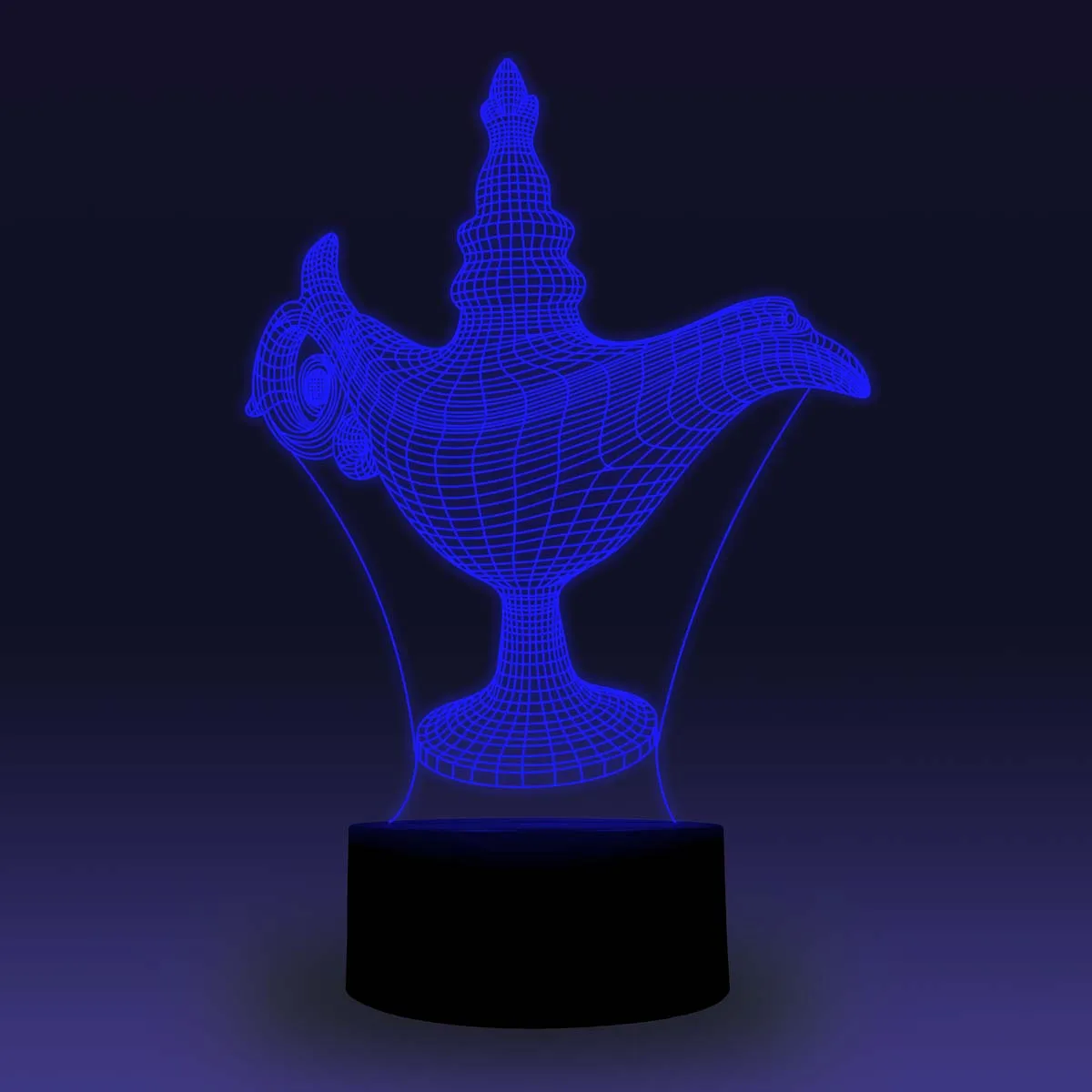 NiteApps 3D Аладдин волшебная лампа ночник настольная Иллюзия украшение лампа подарок на день рождения приложение/сенсорное управление