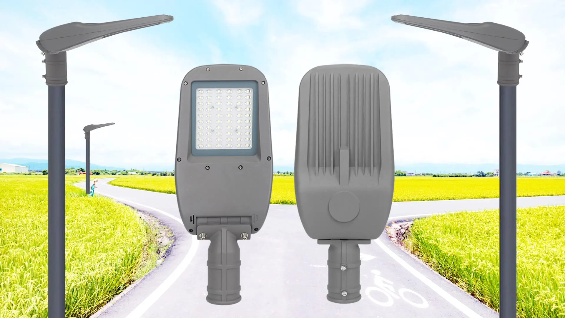 

Zhongshan die casting housing high lumen waterproof ip67 street light smart lamp post street light