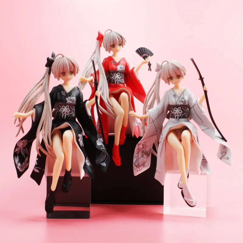 

14CM 3 types Game Yosuga no Sora character Take the rabbit Cake decorations Model Collection toys fans Gift