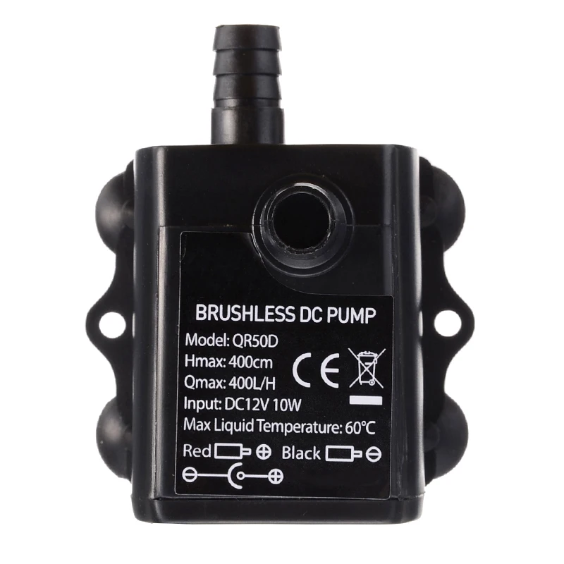 DC 12V 10W Micro Pump Brushless Submersible Water Filter Waterproof Aquarium 400L/H For Air Fish Pond Tank | Дом и сад