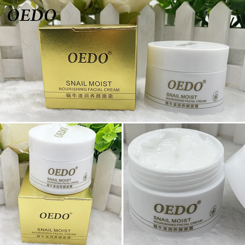 

OEDO Healthy Collagen Whitening Snail Facial Moisturizing Cream Hyaluronic Anti Wrinkle aging Nourishing Serum Whiten Skin Care