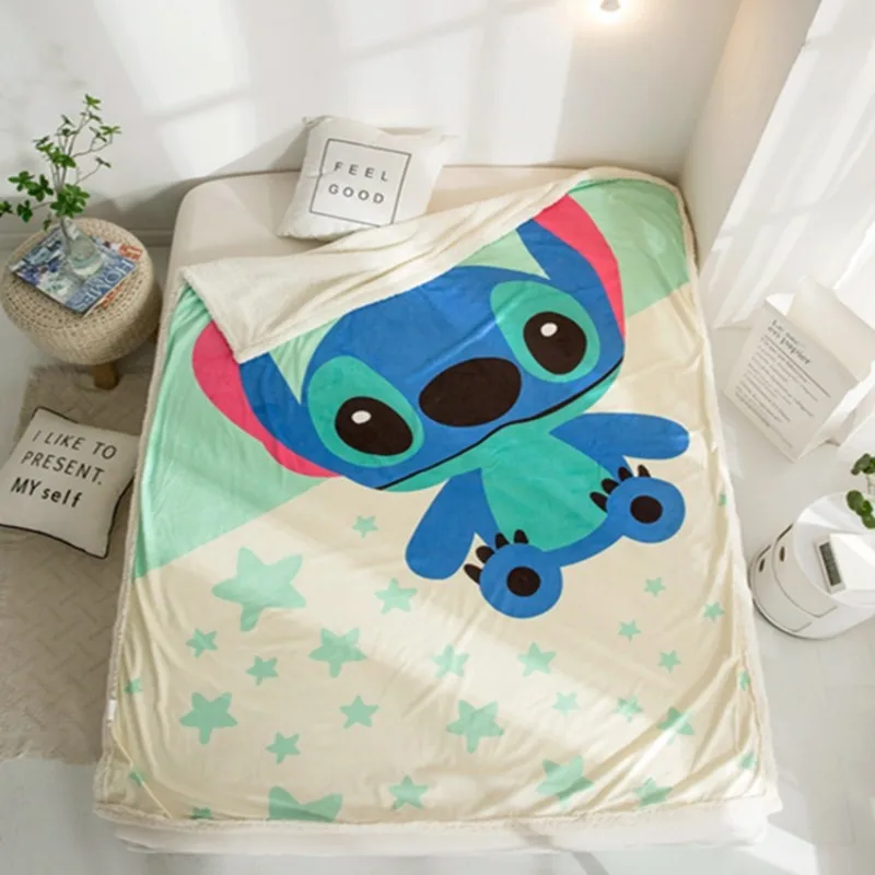 Disney мультфильм стежка флис зимние детские одеяла шерпа подложки на