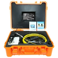 waterproof industrial endoscope 7 inch portable 20m cable reel pipe drain inspection camera system with 1000tvl 23mm camera head