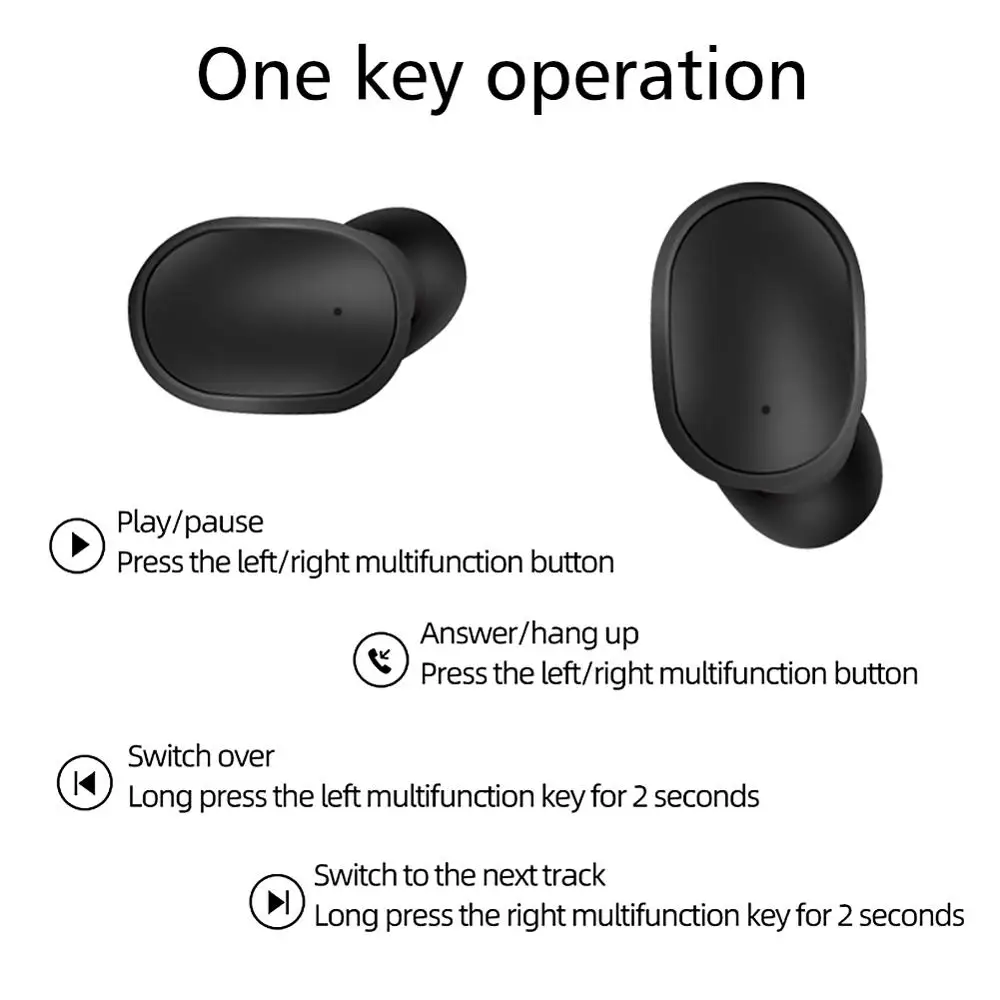 A6S TWS Bluetooth 5 0 наушники с шумоподавлением fone гарнитура микрофоном свободные для