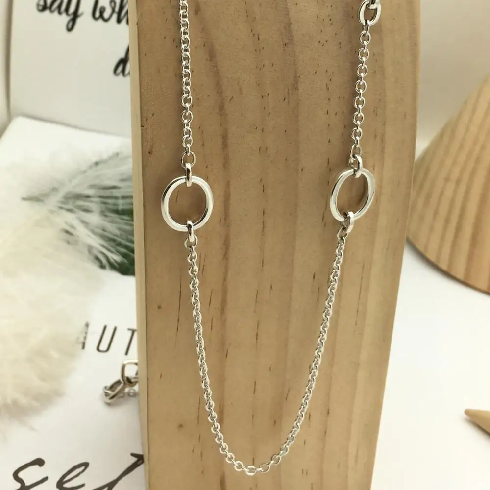 

2019 100% 925 Sterling Silver Classic Heart Swirls Choker Women Charm Fashion Personality Jewelry Free shipping Wholesale