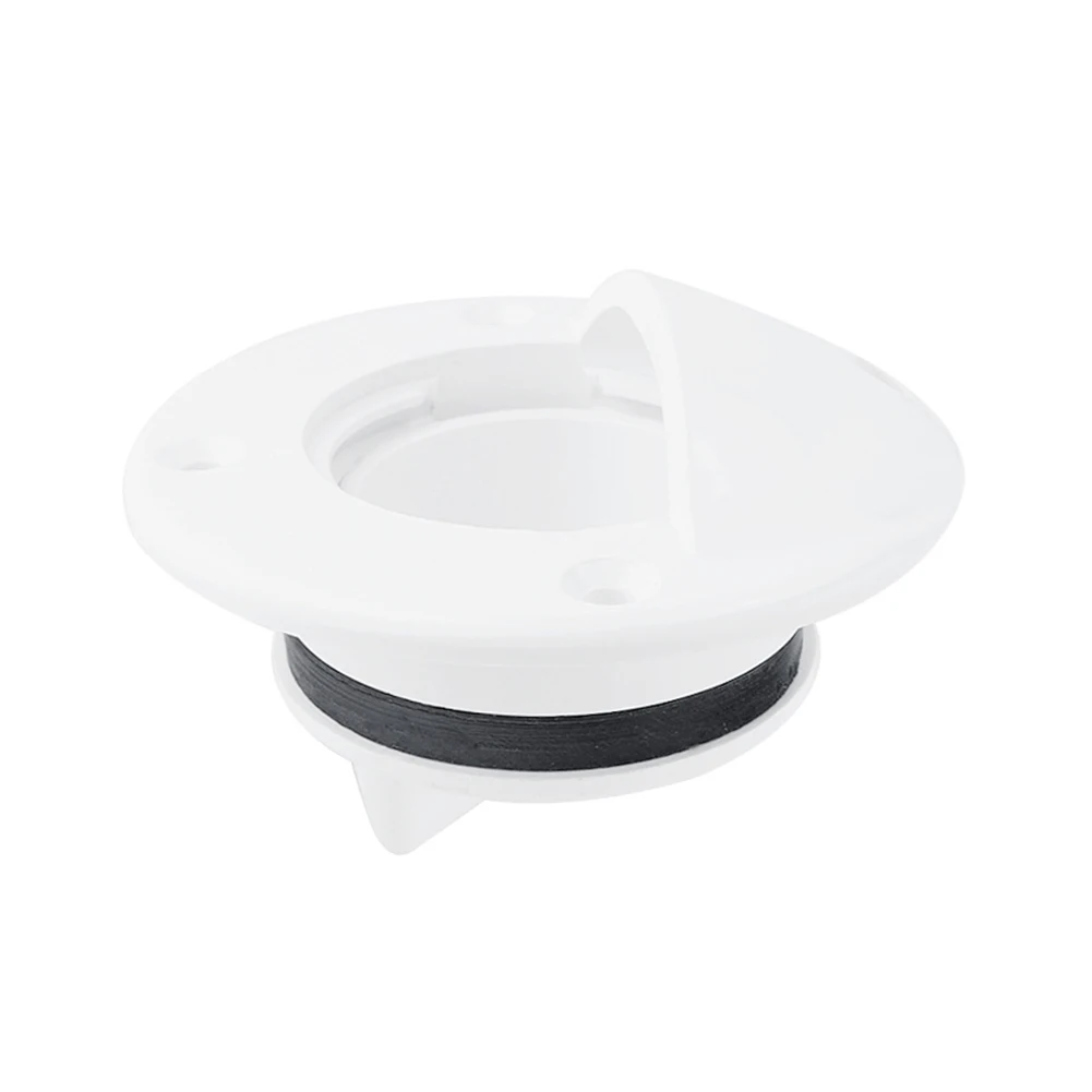 

Deck Mount Durable Fish Well Universal Waterproof Drain Accessory White Nylon Marine Boat Lightweight Scupper Valve Yacht