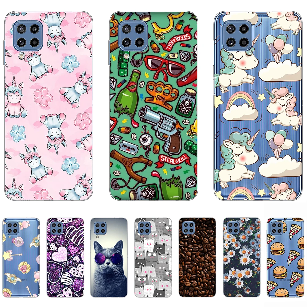 

Silicon Case for Samsung Galaxy M32 Cartoon Flexible Cover on Galaxy M32 Shell Cover Ultra-thin Anti-fall Shockproof Personality