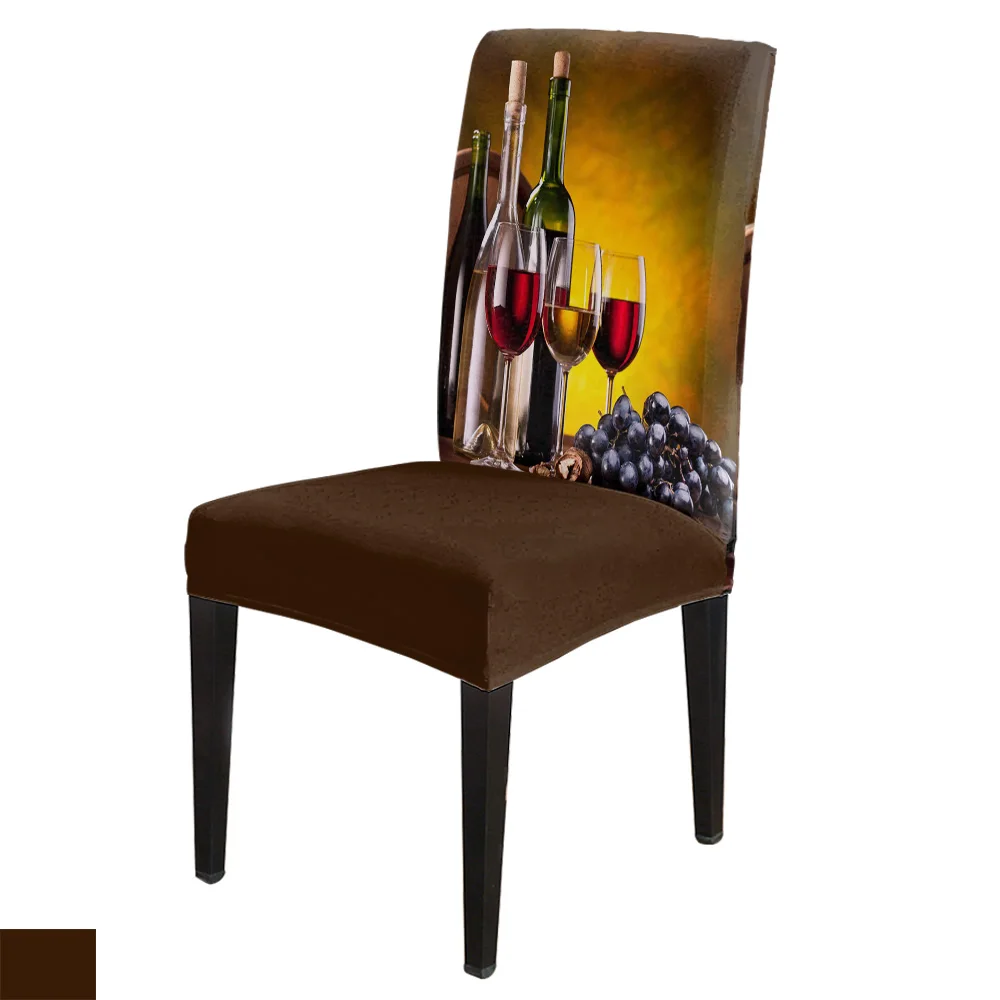

Вино Кубок виноград чехол для кресла спандекс эластичные чехлы на стулья для отелей свадебные принадлежности обеденный стул крышка стрейч