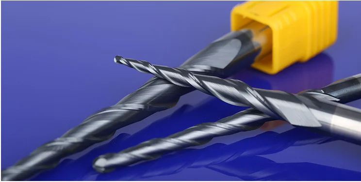 Концевая фреза с коническим шариком D4 * 20 5 50L 2F HRC55 твердосплавный конус покрытием