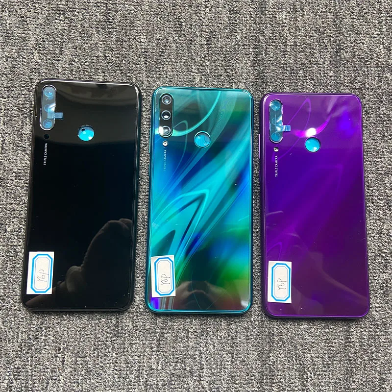 

6.3" For Huawei Y6p MED-LX9 MED-LX9N Back Battery Door Cover Rear Housing With Camera Glass Lens Side Keys Replacement Parts